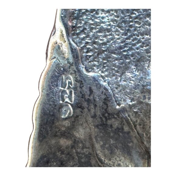 Sterling Silver Alligator Brooch Black Onyx Eyes UF Gators University FL Gift - Picture 3 of 5